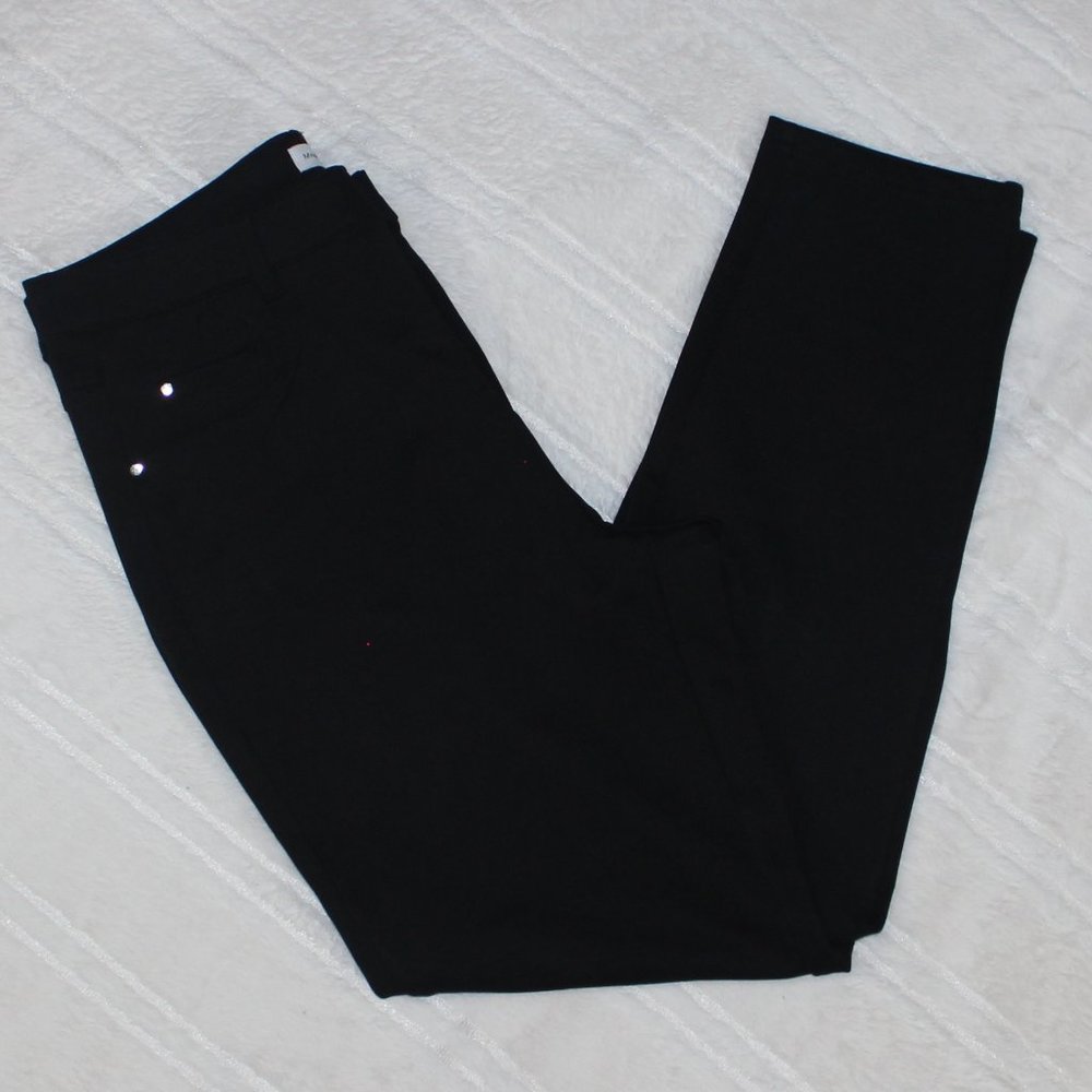Marie Claire Straight semi-fitted Pant, Women, Large, Black